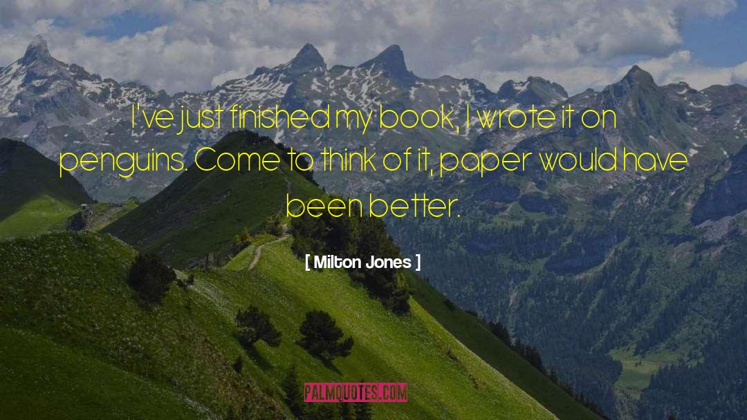 Funny Book quotes by Milton Jones