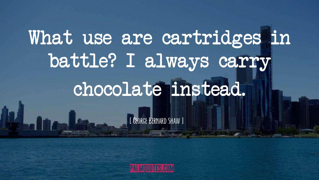 Funny Chocolate quotes by George Bernard Shaw