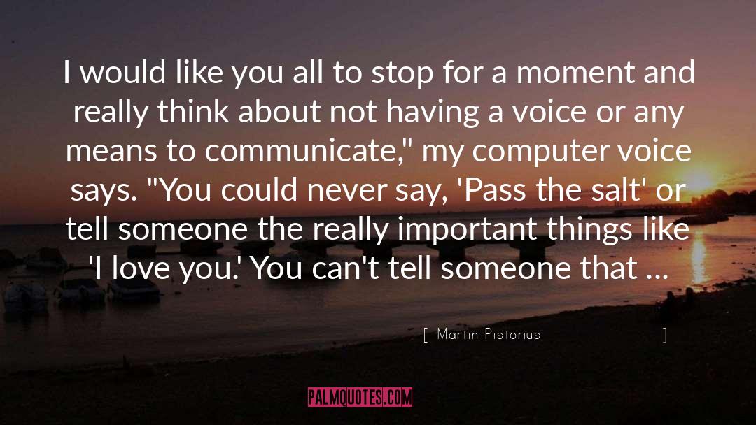 Funny Computer quotes by Martin Pistorius