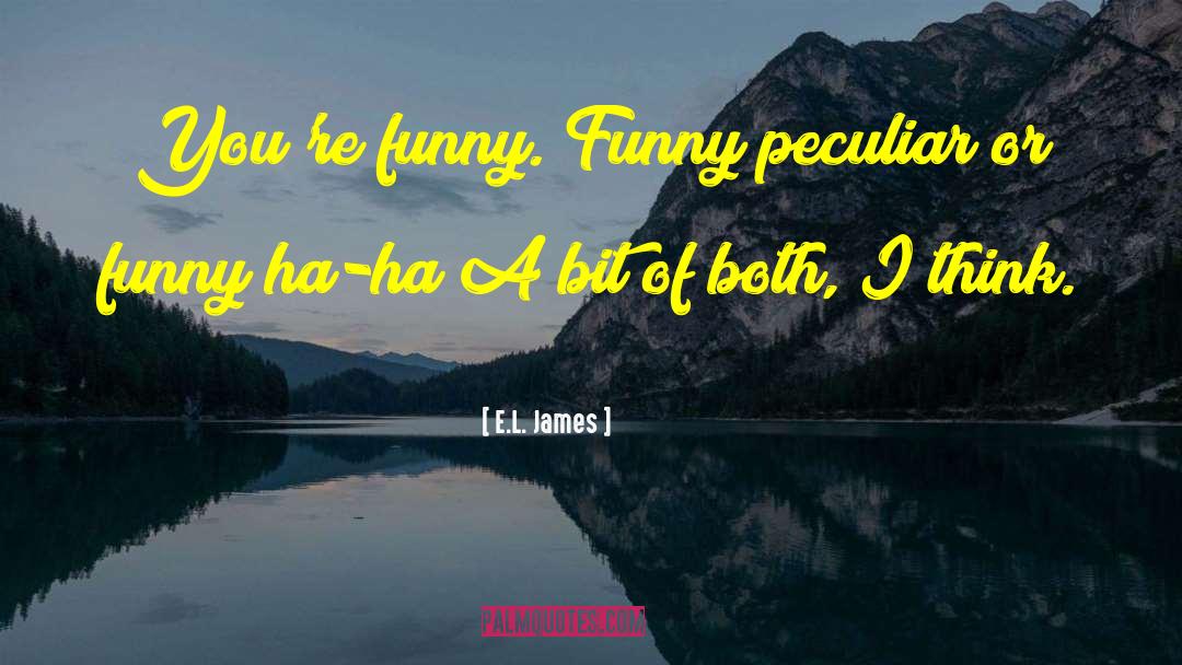 Funny Contemplating quotes by E.L. James