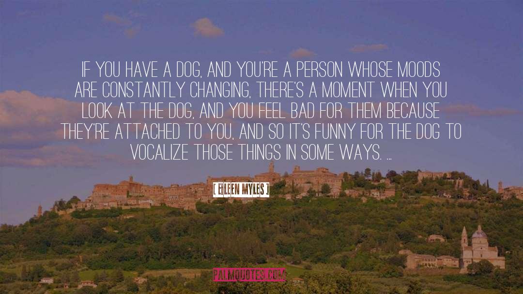 Funny Dog quotes by Eileen Myles
