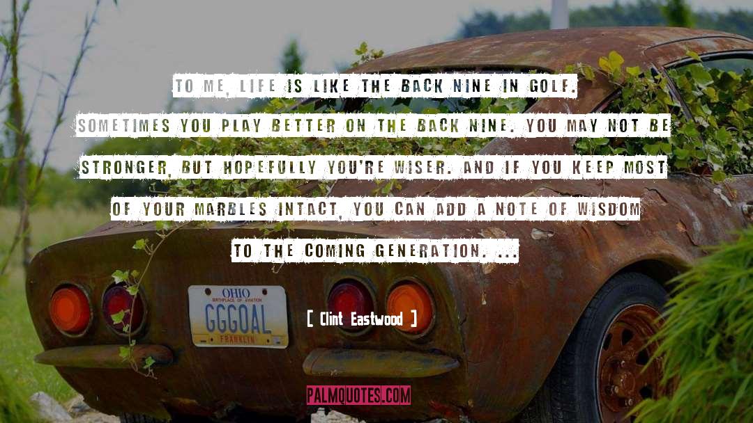 Funny Golf quotes by Clint Eastwood