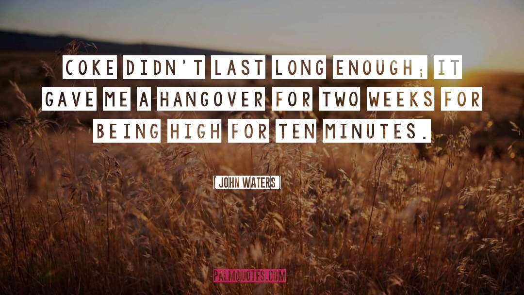 Funny Hangover Film quotes by John Waters