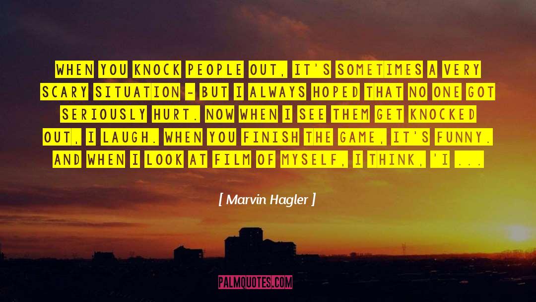 Funny Hockey quotes by Marvin Hagler