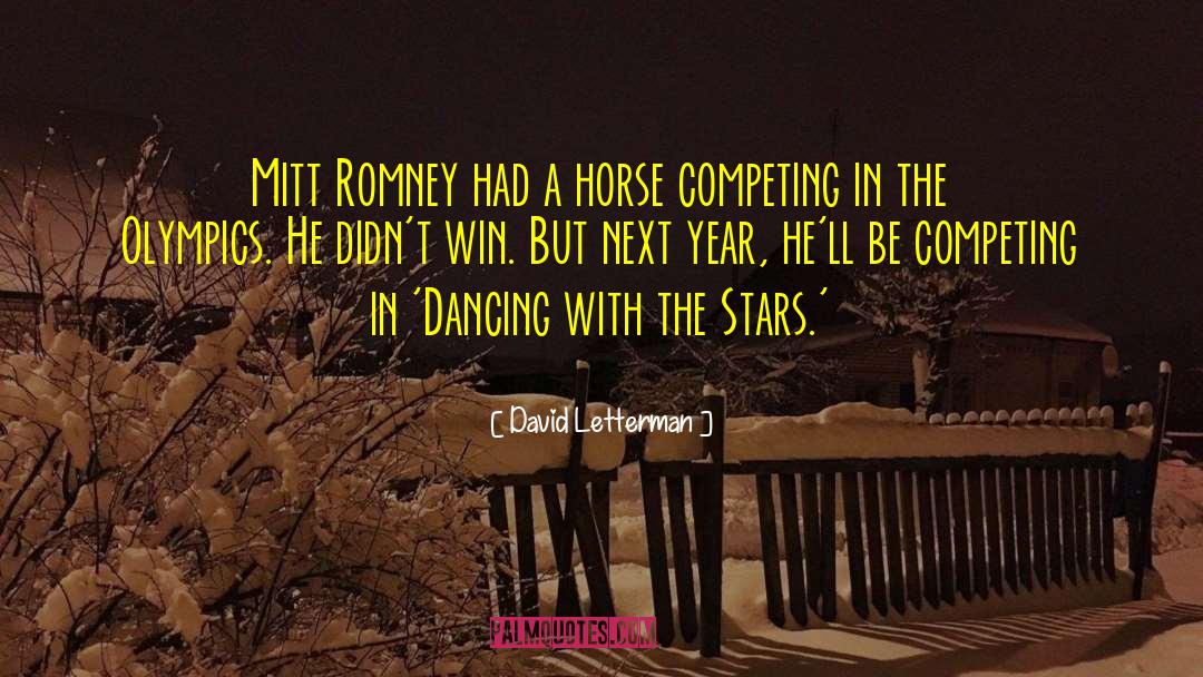 Funny Horse quotes by David Letterman