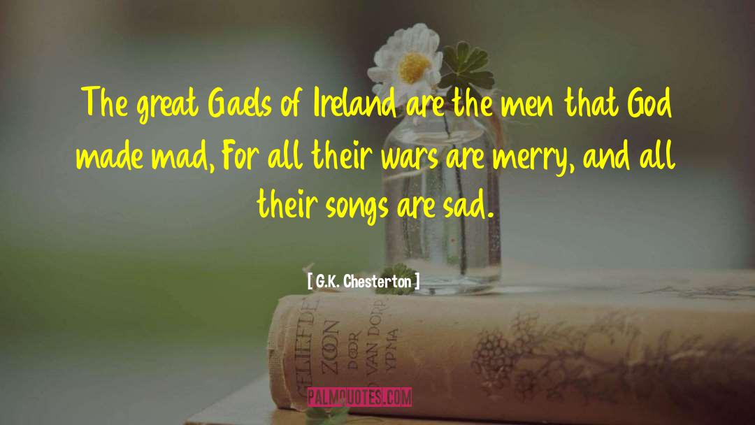 Funny Irish quotes by G.K. Chesterton