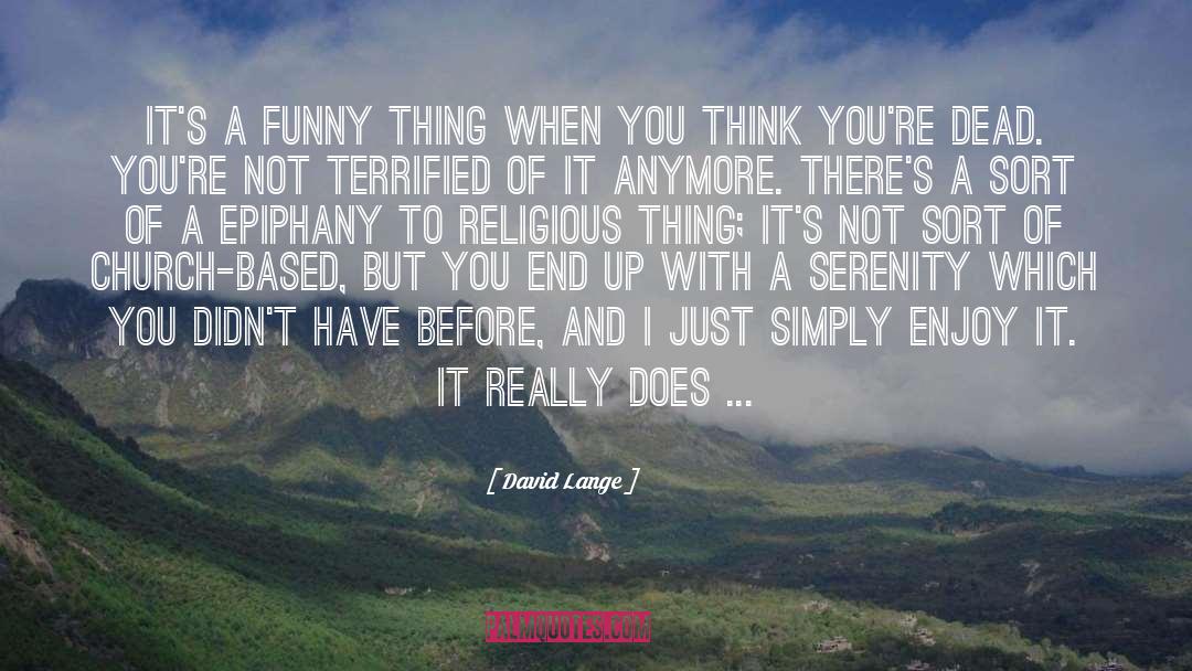 Funny Joke quotes by David Lange