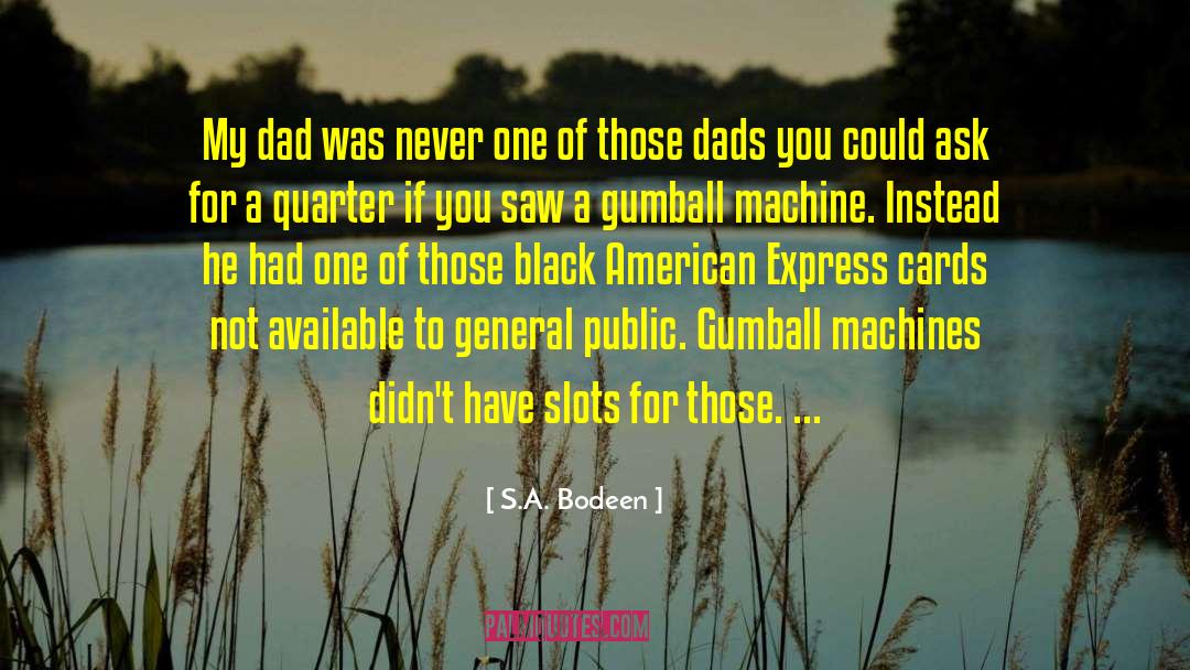 Funny Kami S Dad quotes by S.A. Bodeen