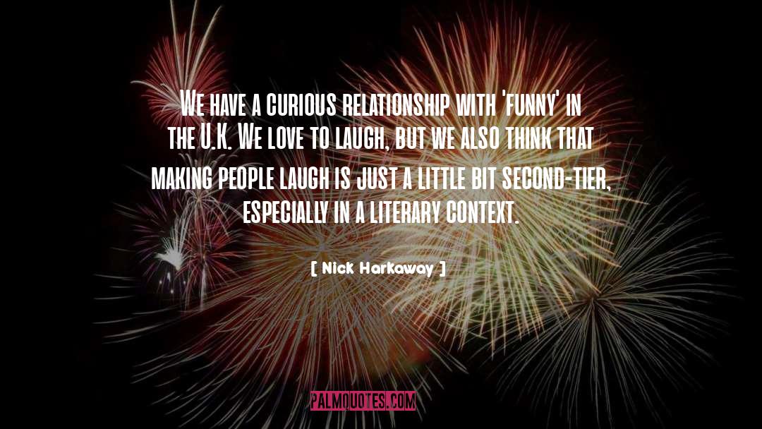 Funny Love quotes by Nick Harkaway