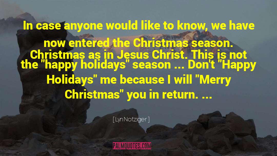 Funny Merry Christmas quotes by Lyn Nofziger