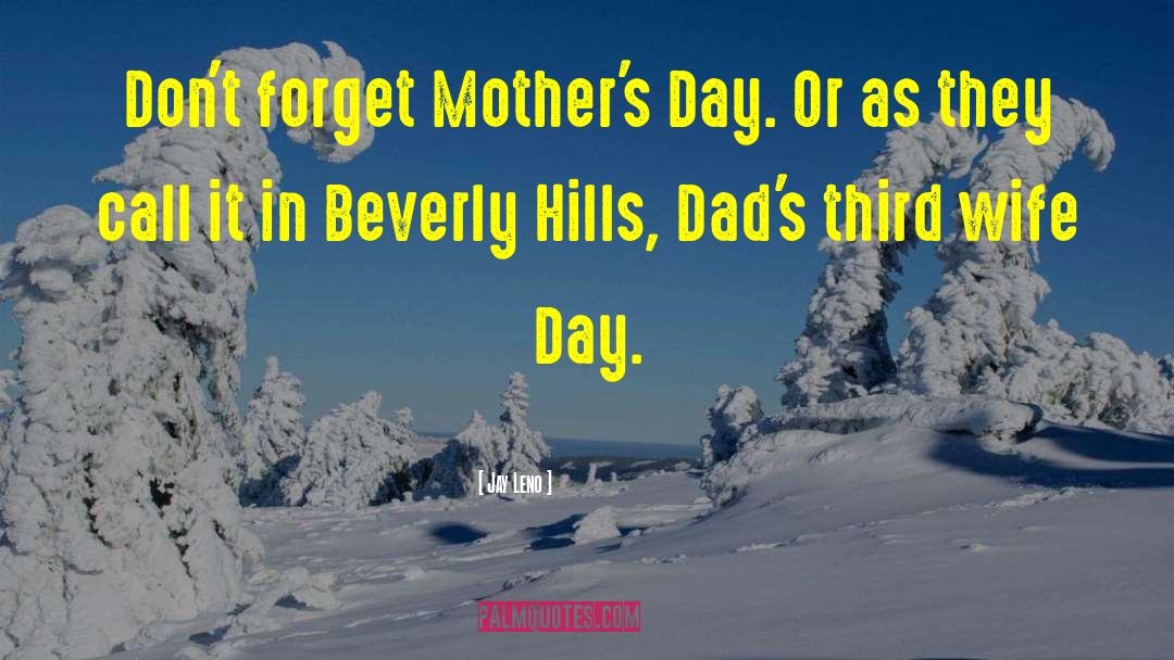 Funny Motherhood quotes by Jay Leno