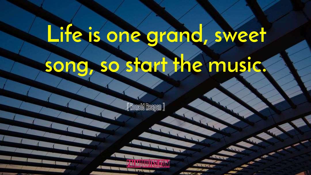 Funny Music quotes by Ronald Reagan