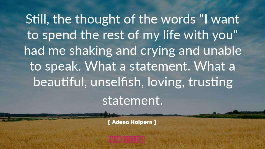 Funny Personal Statement quotes by Adena Halpern
