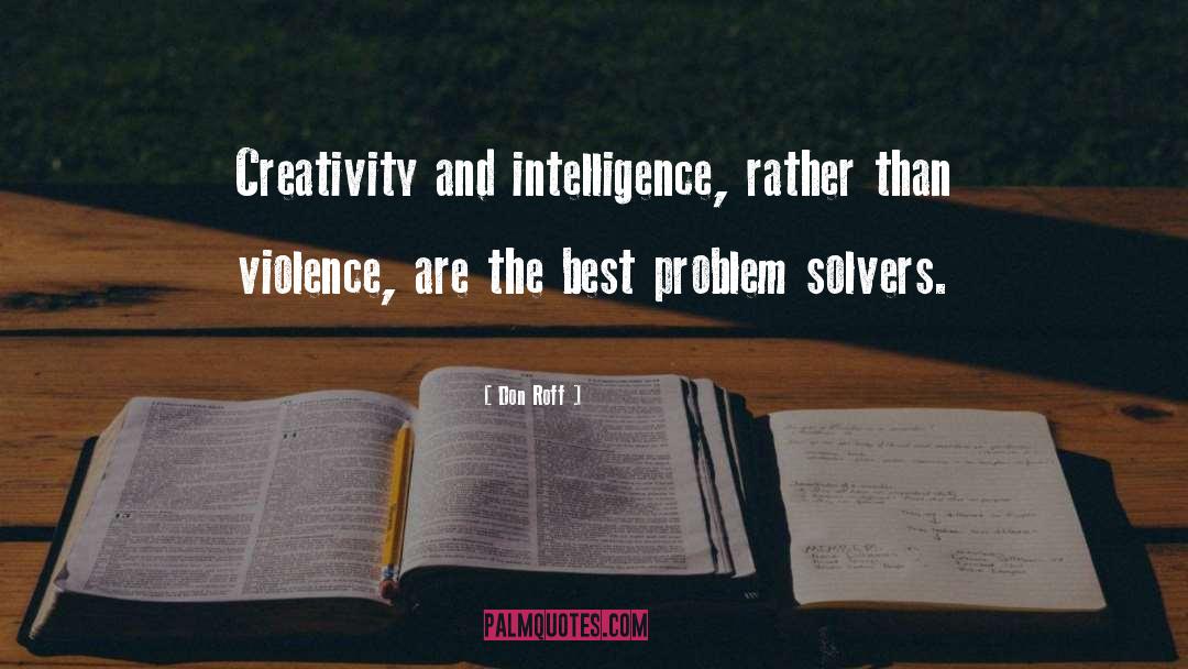 Funny Problem Solving quotes by Don Roff