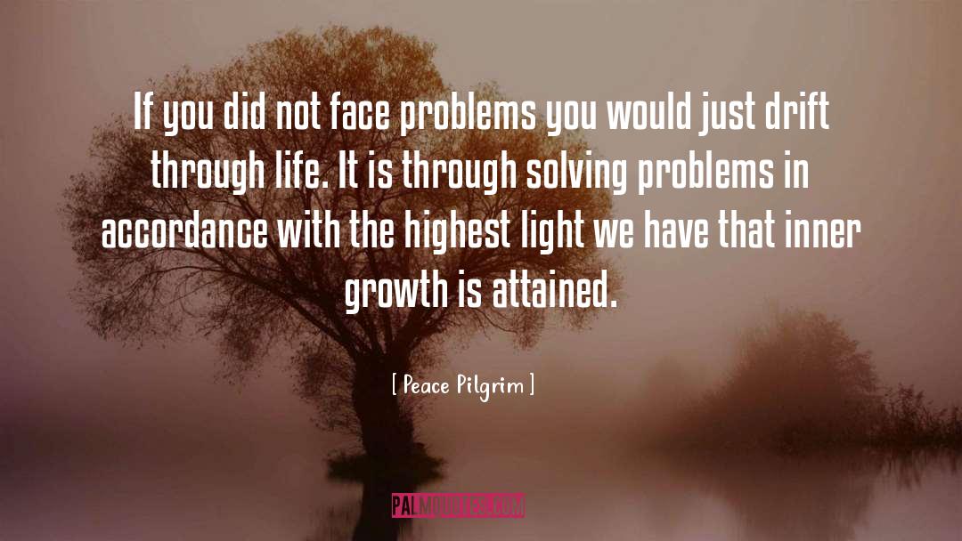 Funny Problem Solving quotes by Peace Pilgrim
