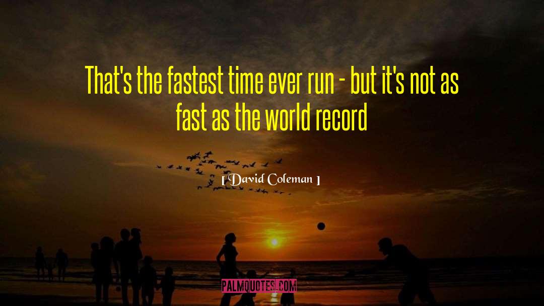 Funny Running quotes by David Coleman
