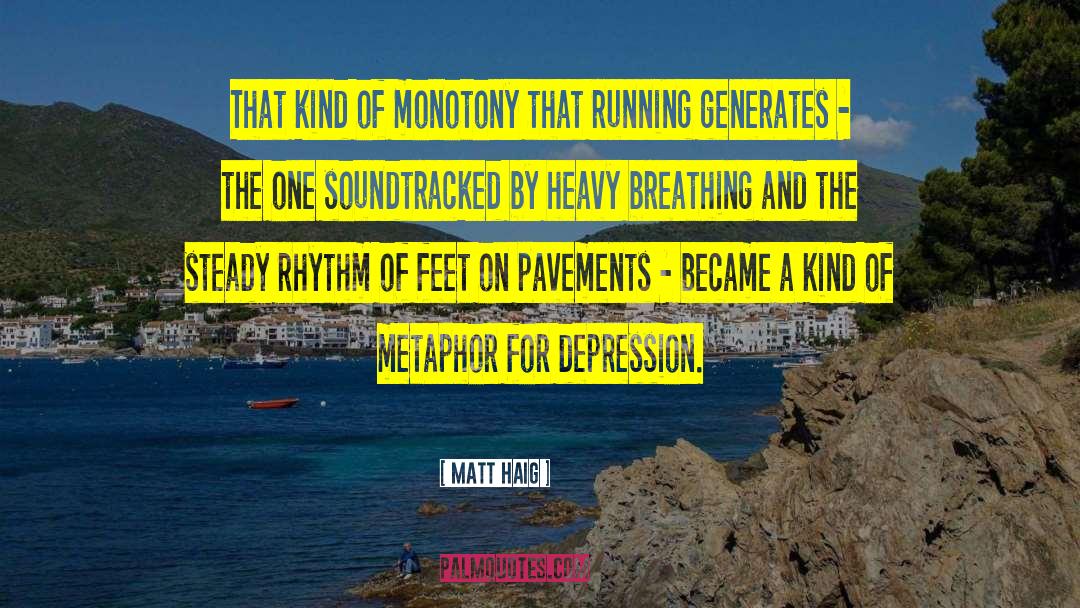 Funny Running quotes by Matt Haig