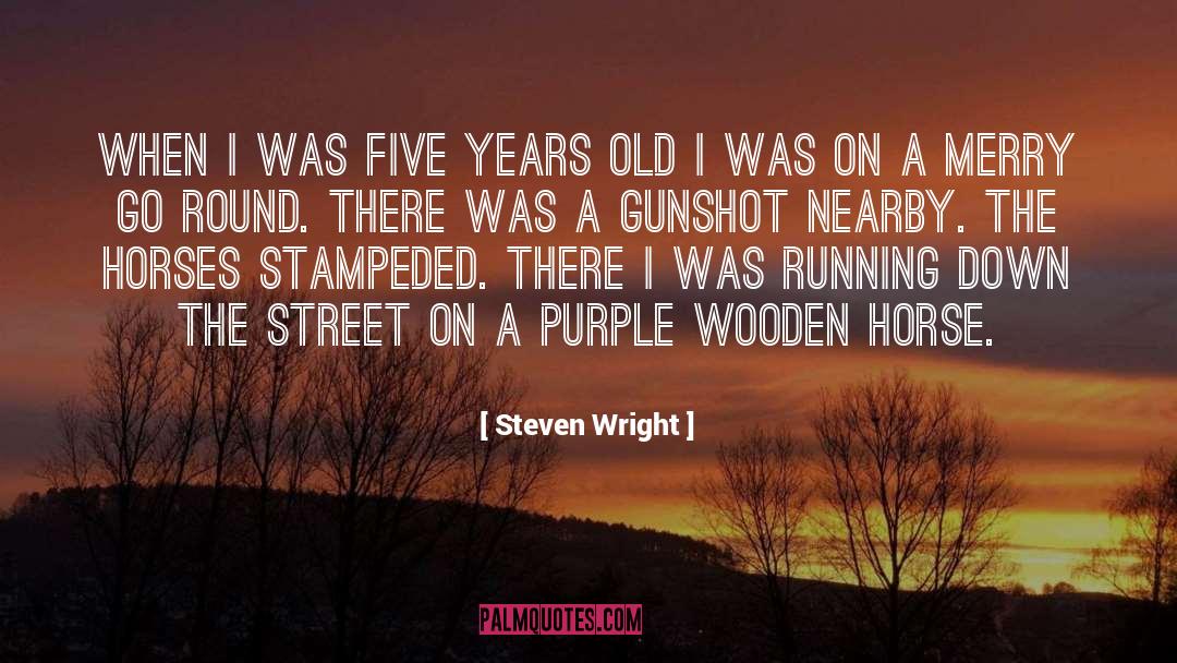 Funny Running quotes by Steven Wright
