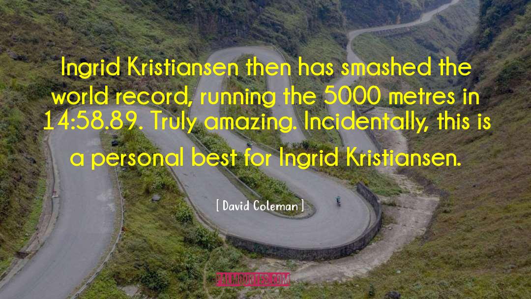 Funny Running quotes by David Coleman