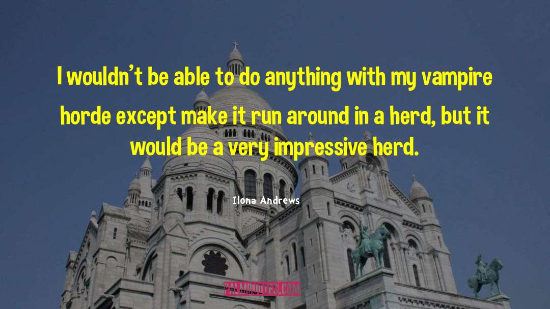 Funny Running quotes by Ilona Andrews