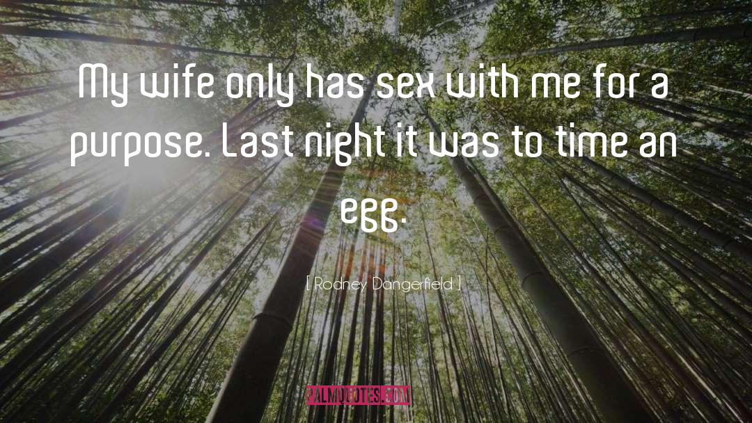 Funny Sex quotes by Rodney Dangerfield