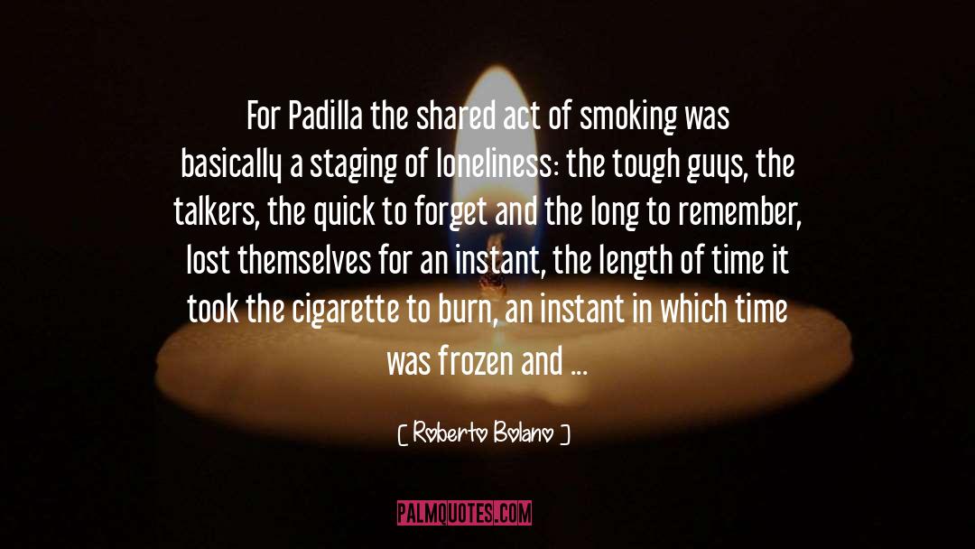 Funny Smoking quotes by Roberto Bolano