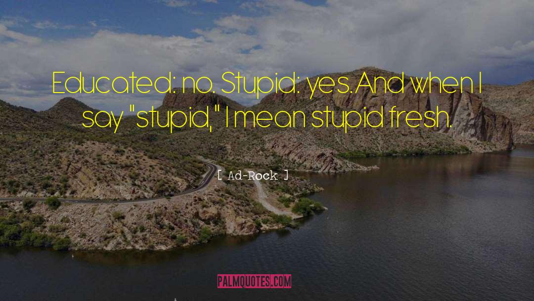 Funny Stupid Driver quotes by Ad-Rock