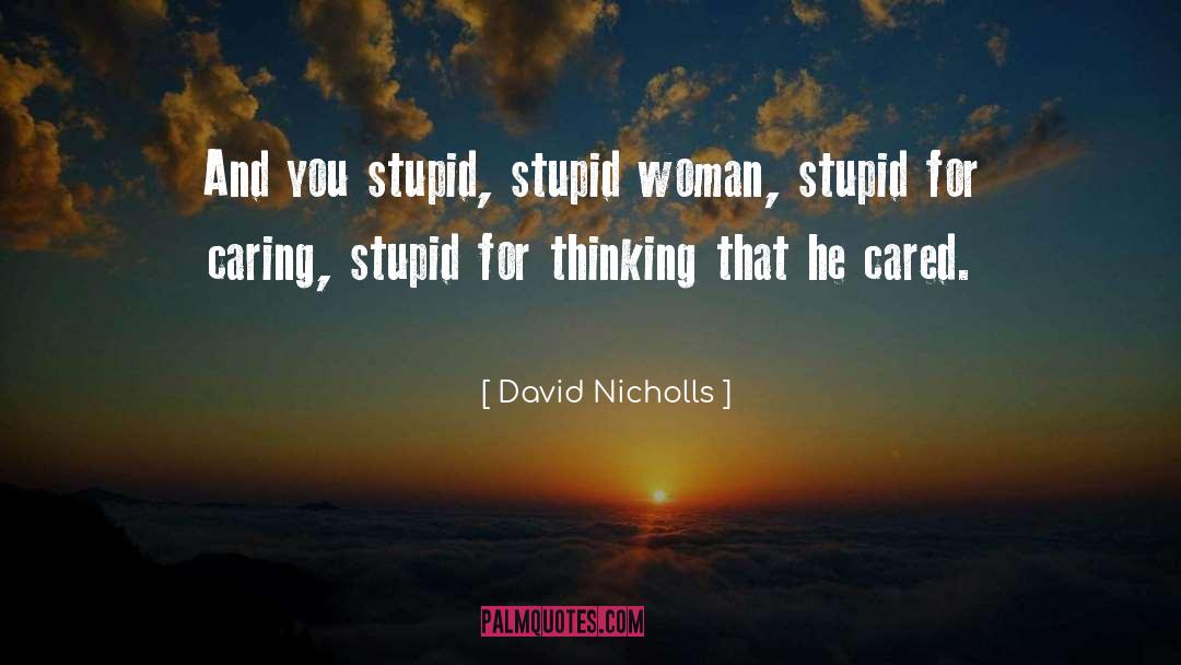 Funny Stupid Driver quotes by David Nicholls