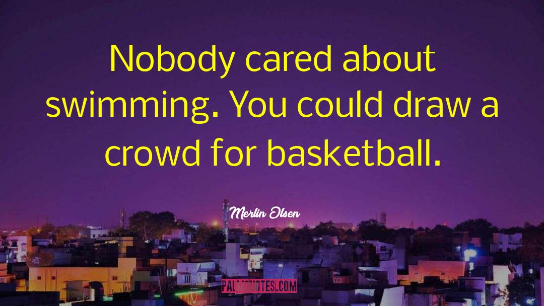 Funny Swimming quotes by Merlin Olsen