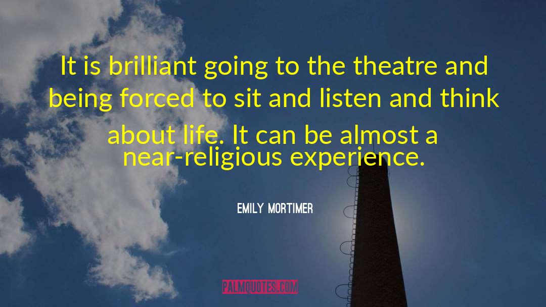 Funny Theatre Techie quotes by Emily Mortimer