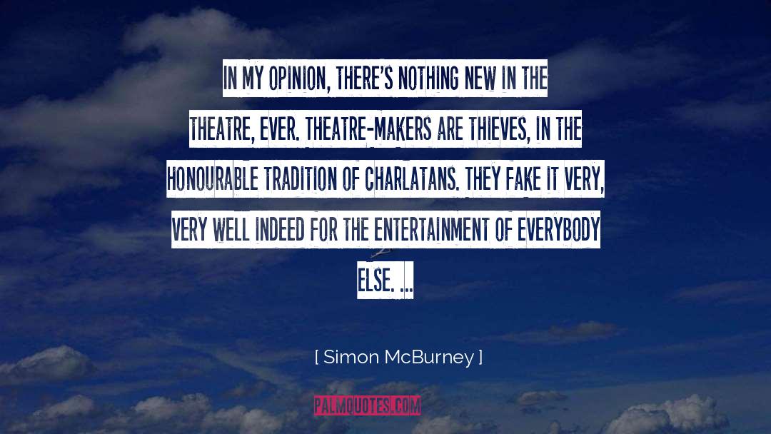 Funny Theatre Techie quotes by Simon McBurney