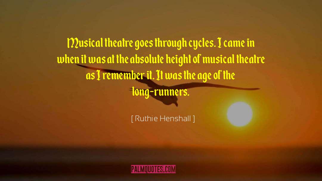 Funny Theatre Techie quotes by Ruthie Henshall