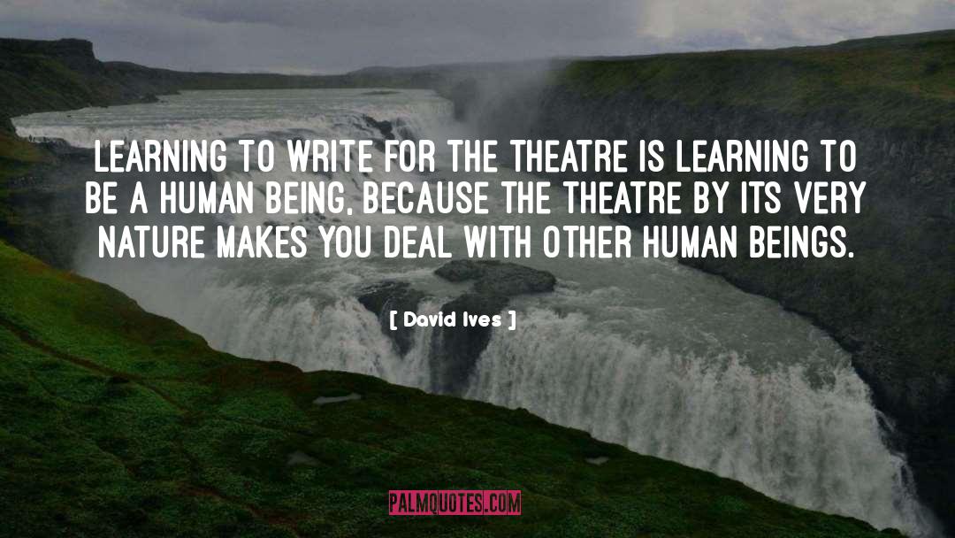 Funny Theatre Techie quotes by David Ives