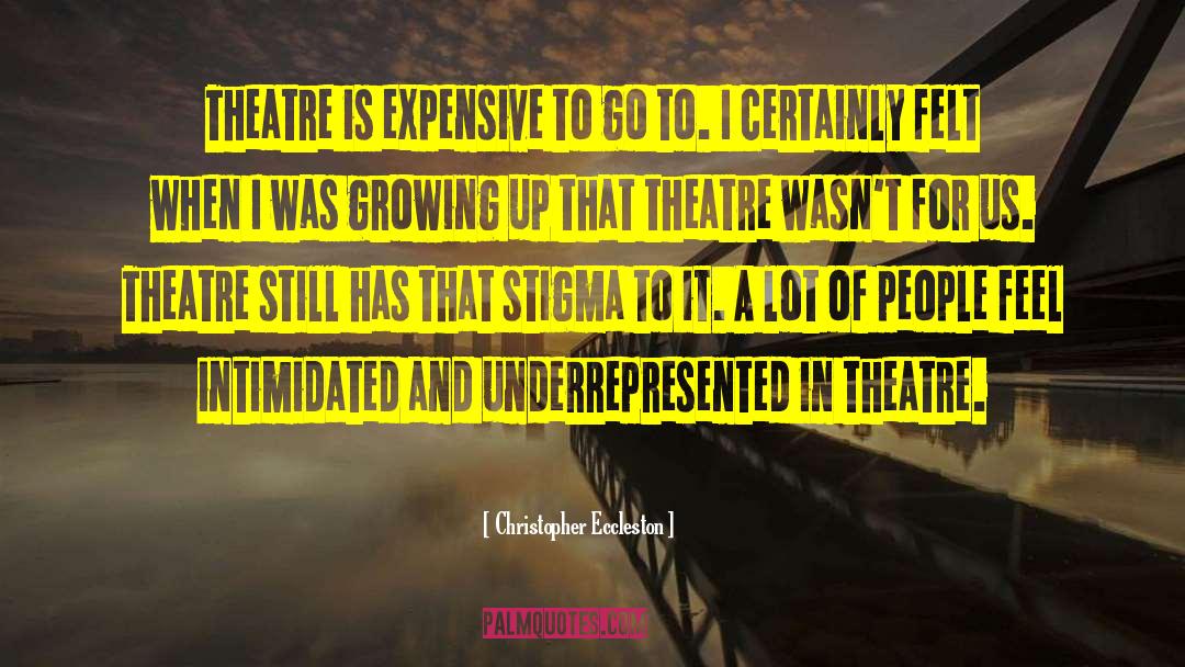 Funny Theatre Techie quotes by Christopher Eccleston