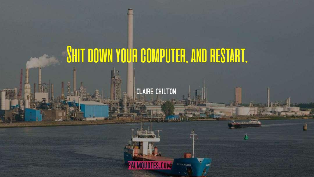 Funny Theatre Techie quotes by Claire Chilton