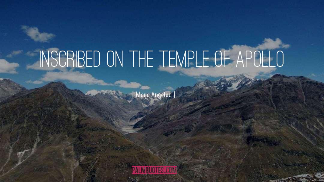 Funny Trials Of Apollo quotes by Maya Angelou