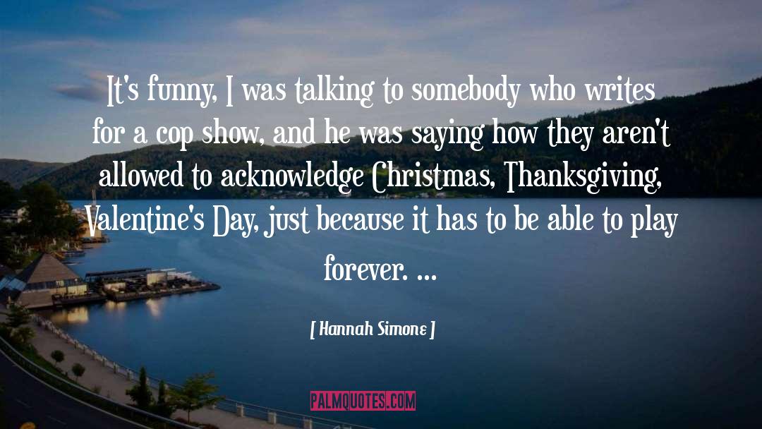 Funny Valentines Day Card quotes by Hannah Simone