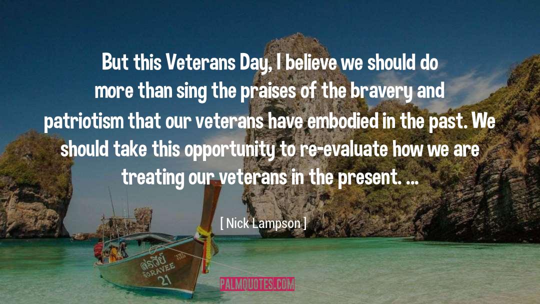 Funny Veterans Day quotes by Nick Lampson