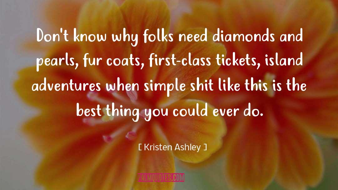Fur Coats quotes by Kristen Ashley