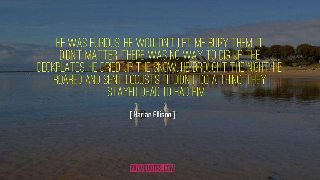 Furious quotes by Harlan Ellison