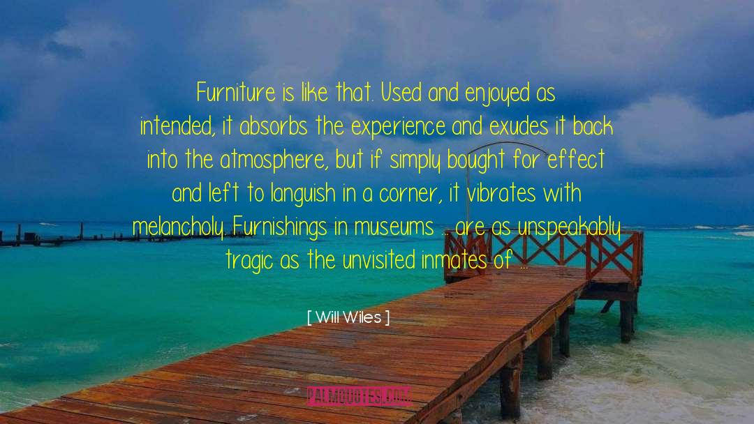 Furnishings quotes by Will Wiles