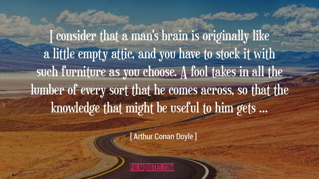 Furniture quotes by Arthur Conan Doyle
