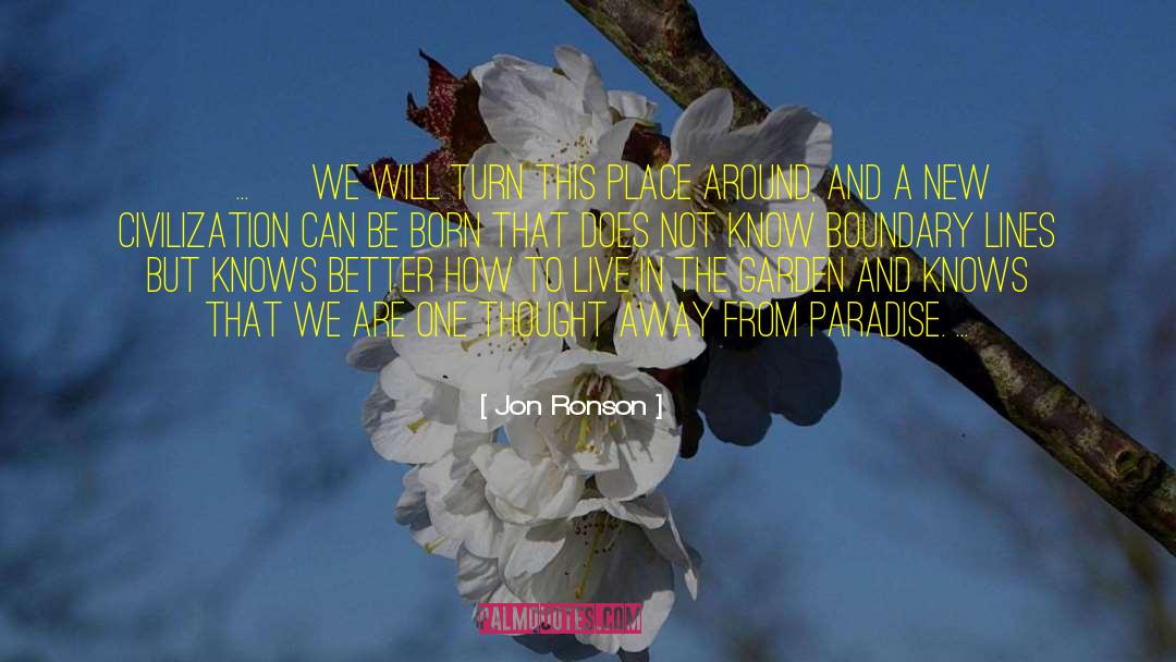 Furrow Lines quotes by Jon Ronson