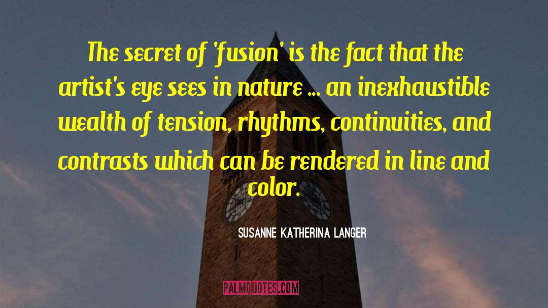 Fusion quotes by Susanne Katherina Langer