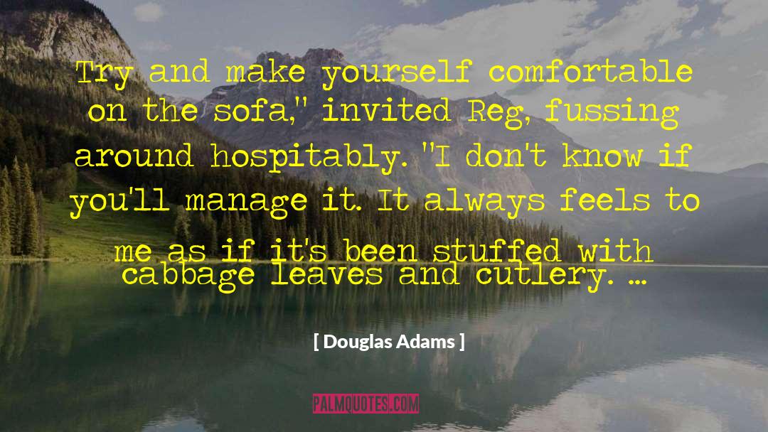 Fussing quotes by Douglas Adams