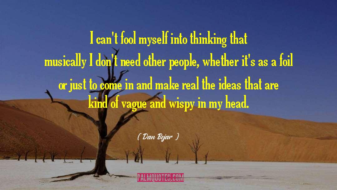 Futility Hipocrisy Thinking quotes by Dan Bejar