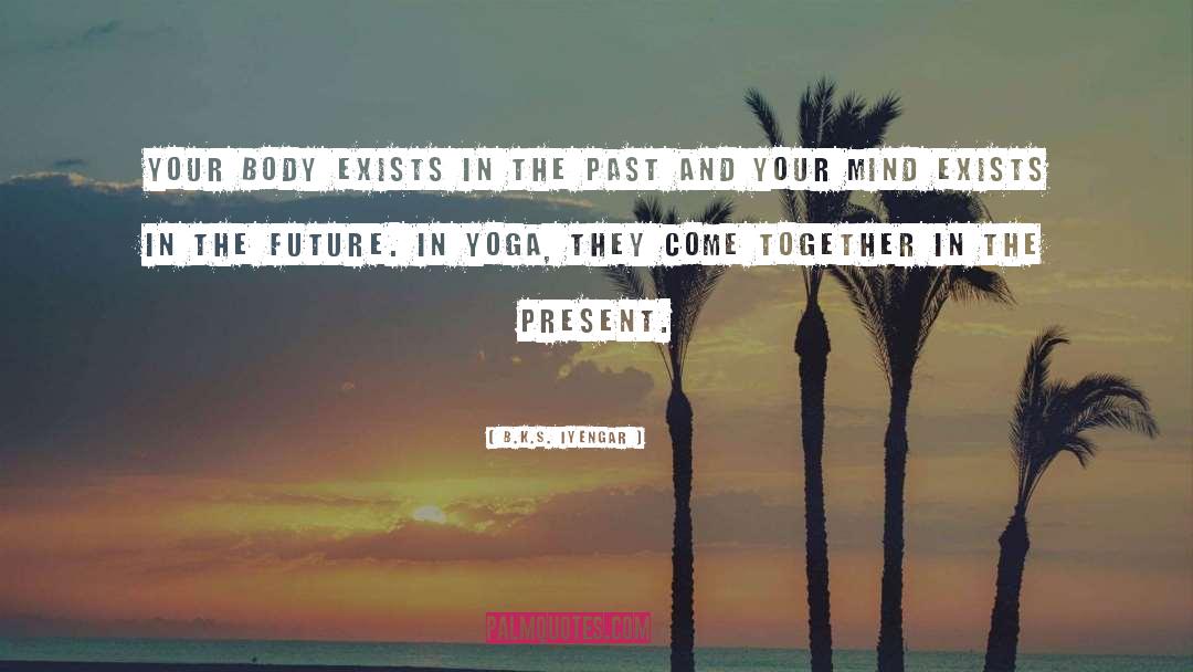 Future And Past Meet quotes by B.K.S. Iyengar