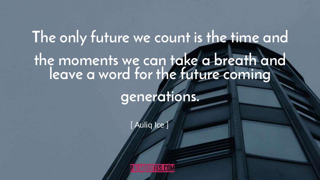 Future Generations quotes by Auliq Ice