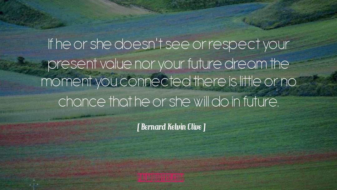 Future Love quotes by Bernard Kelvin Clive