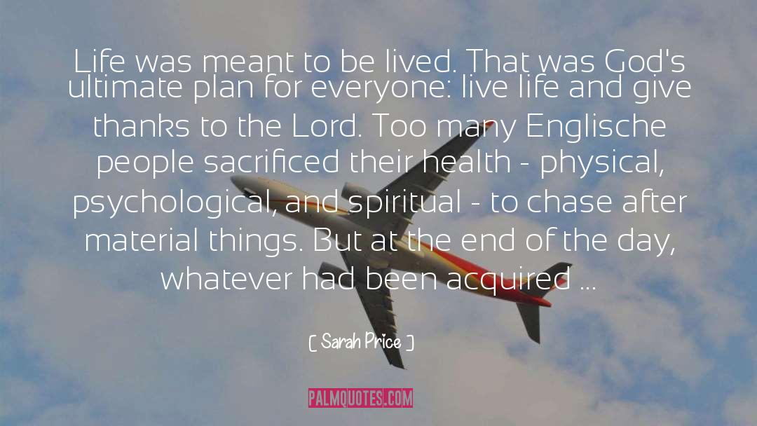 Future Of Life quotes by Sarah Price